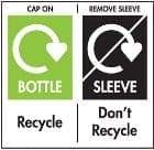 Don't Recycle, Remove Sleeve/Film symbol