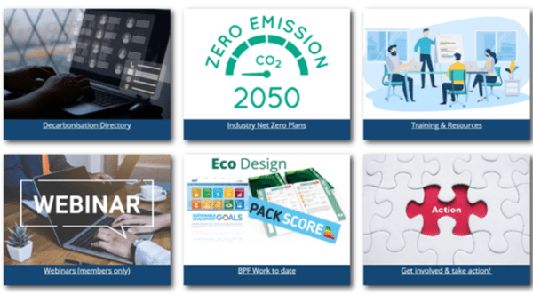 BPF Net Zero Hub Menu