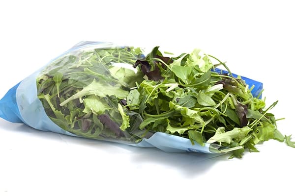 Salad in packaging