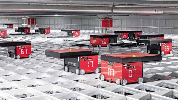 KUKA & AutoStore: space-saving storage and picking system for small parts 