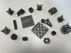 Several 3D printed parts