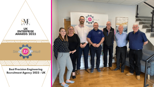  Sierra 57 Consult Named Best Precision Engineering Recruitment Agency 2023 in the UK