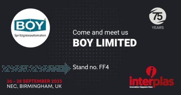  BOY to be Joined by Hi Class Machinery at Interplas 2023