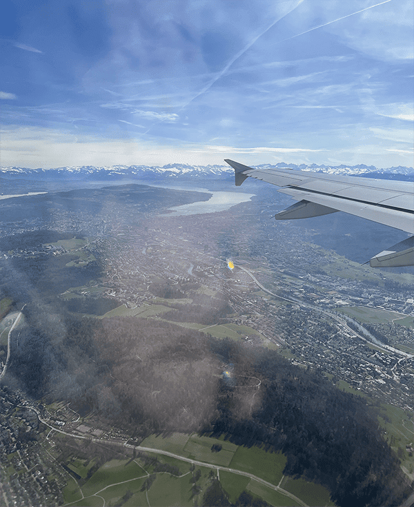 Aerial view of Switzerland