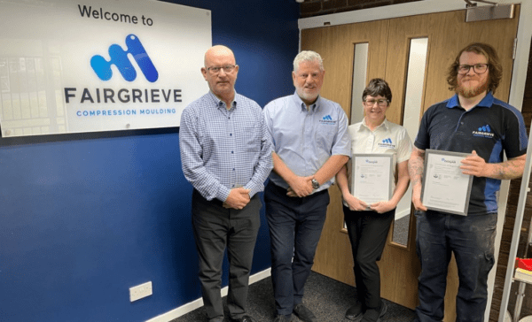  Fairgrieve Compression Moulding Achieves ISO 14001 and ISO 45001 Accreditation