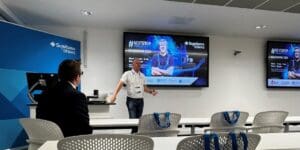 David Raine presenting