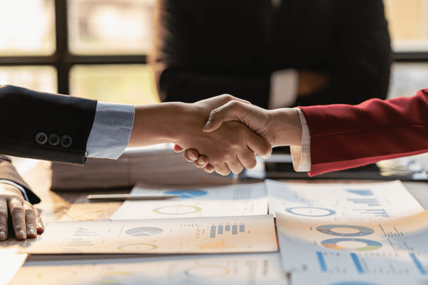 Businessman shaking hands