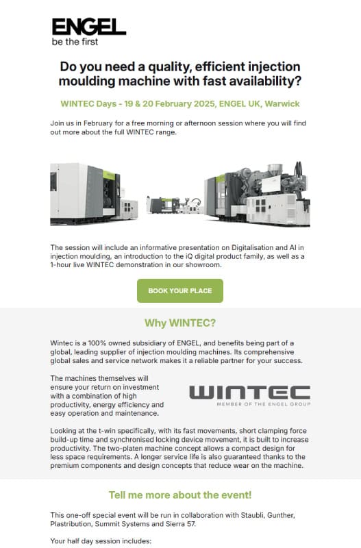 ENGEL WINTEC mailshot