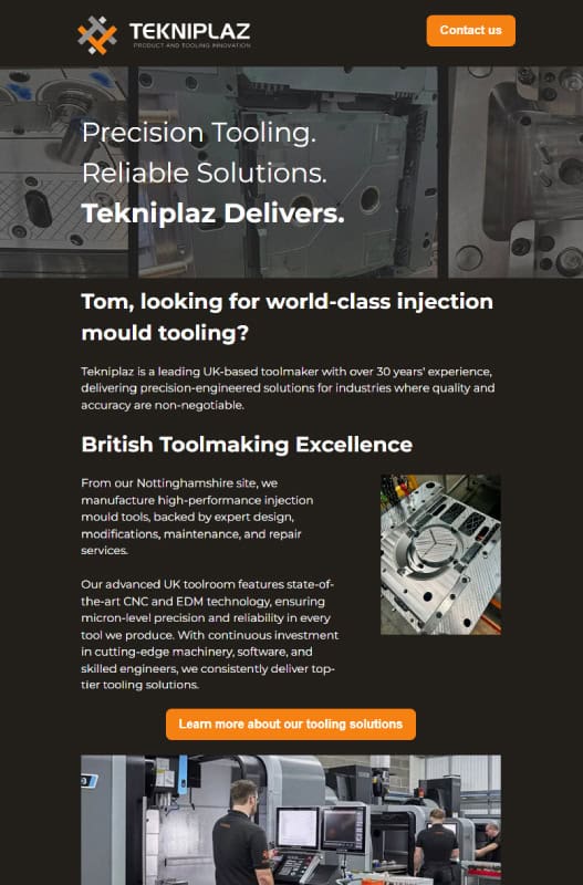 Tekniplaz mailshot