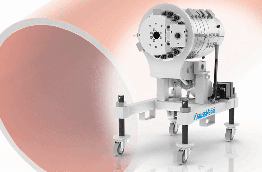  KraussMaffei Presents New 3-Layer Pipe Head at K 2025