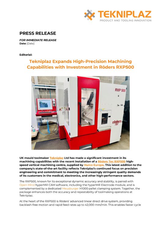 Tekniplaz press release