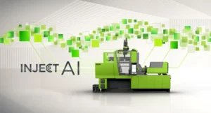 A graphic with an engel machine with Inject AI Written across the image