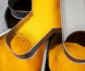 Some of Broadway's yellow masterbatch.