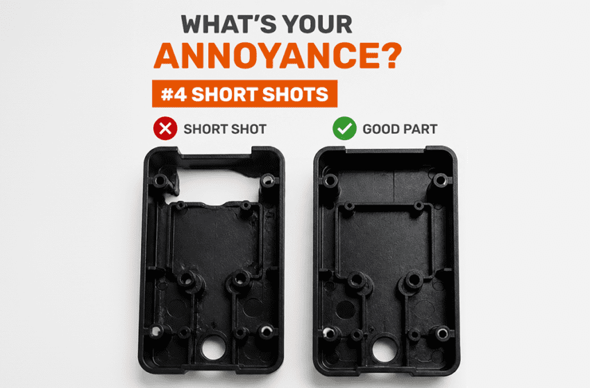 Injection Moulding Headaches Part 4: Short Shots (and How to Fix Them) // Alliance Tooling Blog