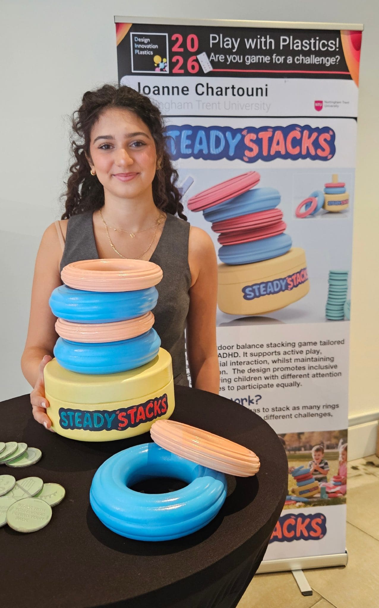 3rd: Joanne Chartouni – Nottingham Trent University – Steady Stacks