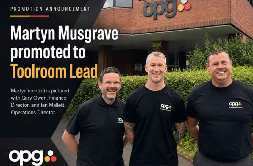  Martyn Musgrave Appointed Toolroom Lead at Omega Plastics Group