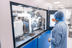 The Wittmann Micropower in action at the facility.