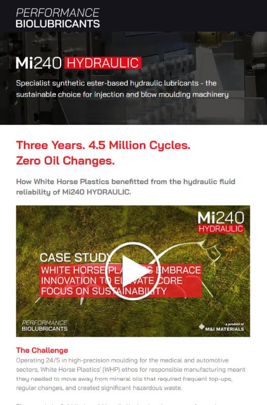 Performance biolubricants mailshot