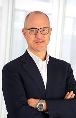 The image shows Gerhard Dimmler, CTO of the ENGEL Group.